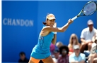 BIRMINGHAM, ENGLAND - JUNE 13:  Ana Ivanovic of Serbia in action against Klara Koukalova of the Czech Republic during Day 5 of the Aegon Classic at Edgbaston Priory Club on June 13, 2014 in Birmingham, England.  (Photo by Jordan Mansfield/Getty Images for Aegon)